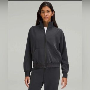 Lululemon Women’s Brushed Softstreme Funnel-Neck Zip Up Jacket- Size 6